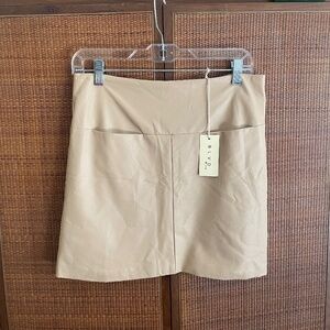 BLVD faux leather skirt